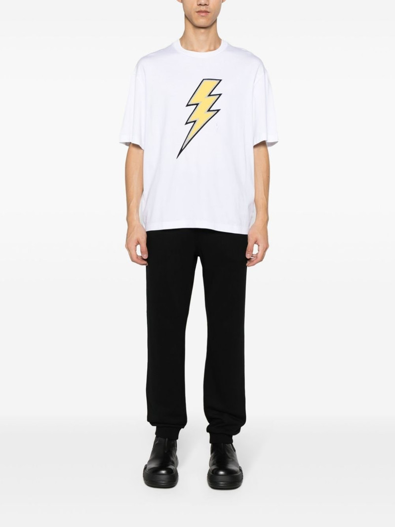 Neil Barrett Thunderbolt-patch cotton T-shirt outlook