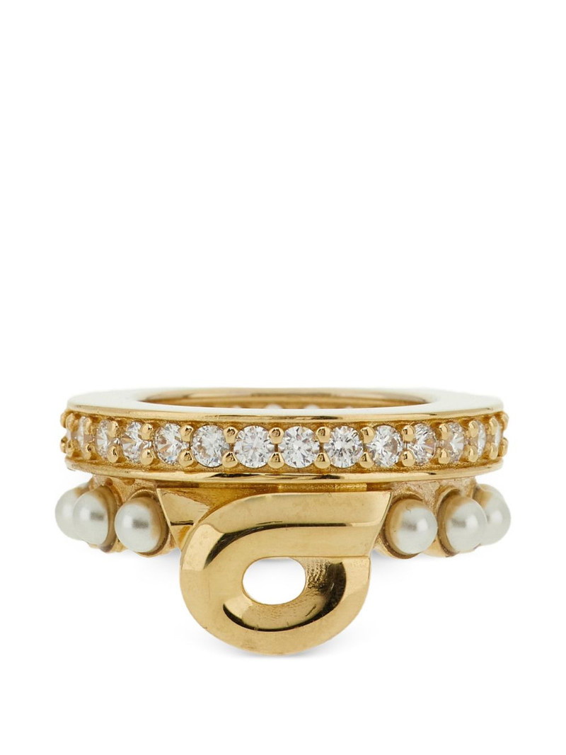 FERRAGAMO crystal gancini scarf clip outlook