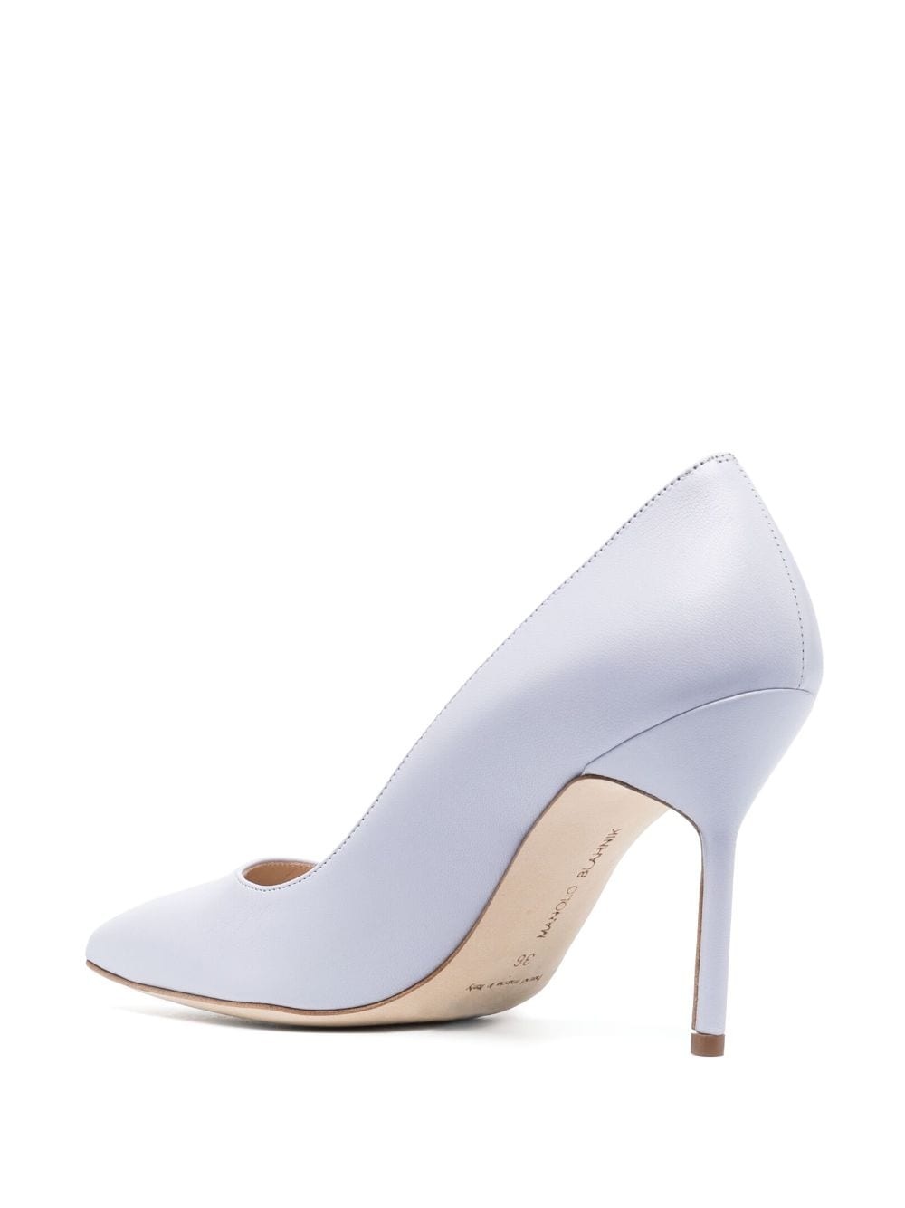 BB 90mm metallic-effect leather pumps - 3