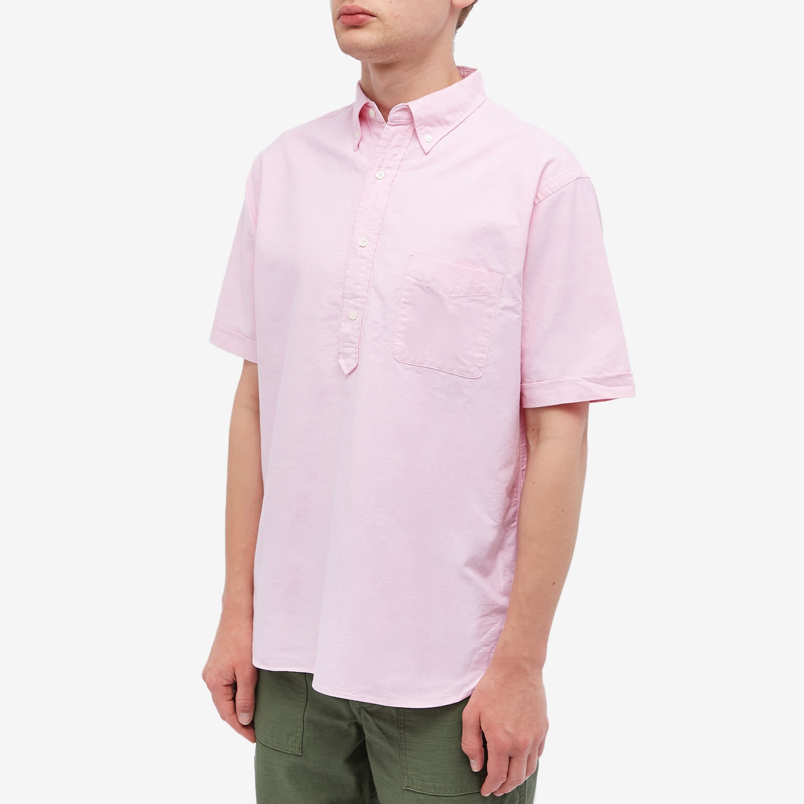 Beams Plus BD Popover Short Sleeve Oxford Shirt - 2