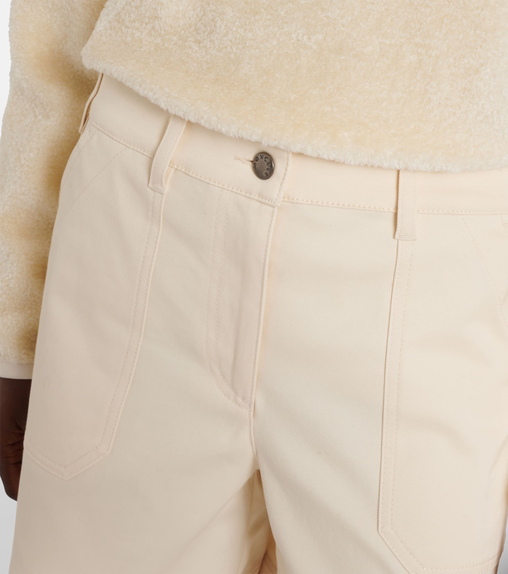 Cotton gabardine shorts - 4