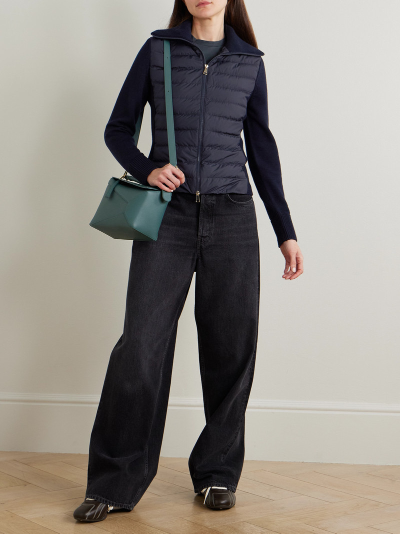 Moncler Wool And Padded Quilted Shell Down Cardigan outlook