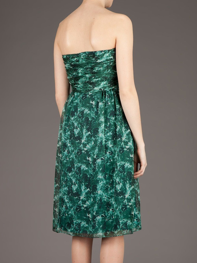 printed strapless dress 5