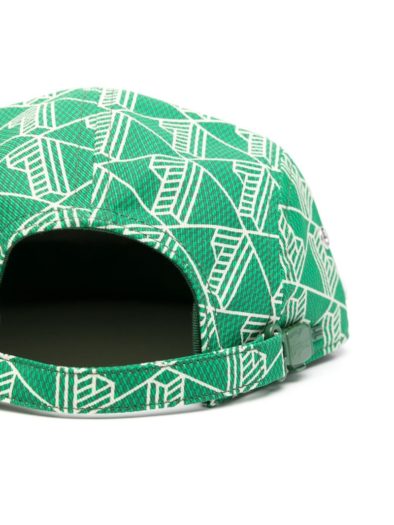 LACOSTE printed twill cap outlook