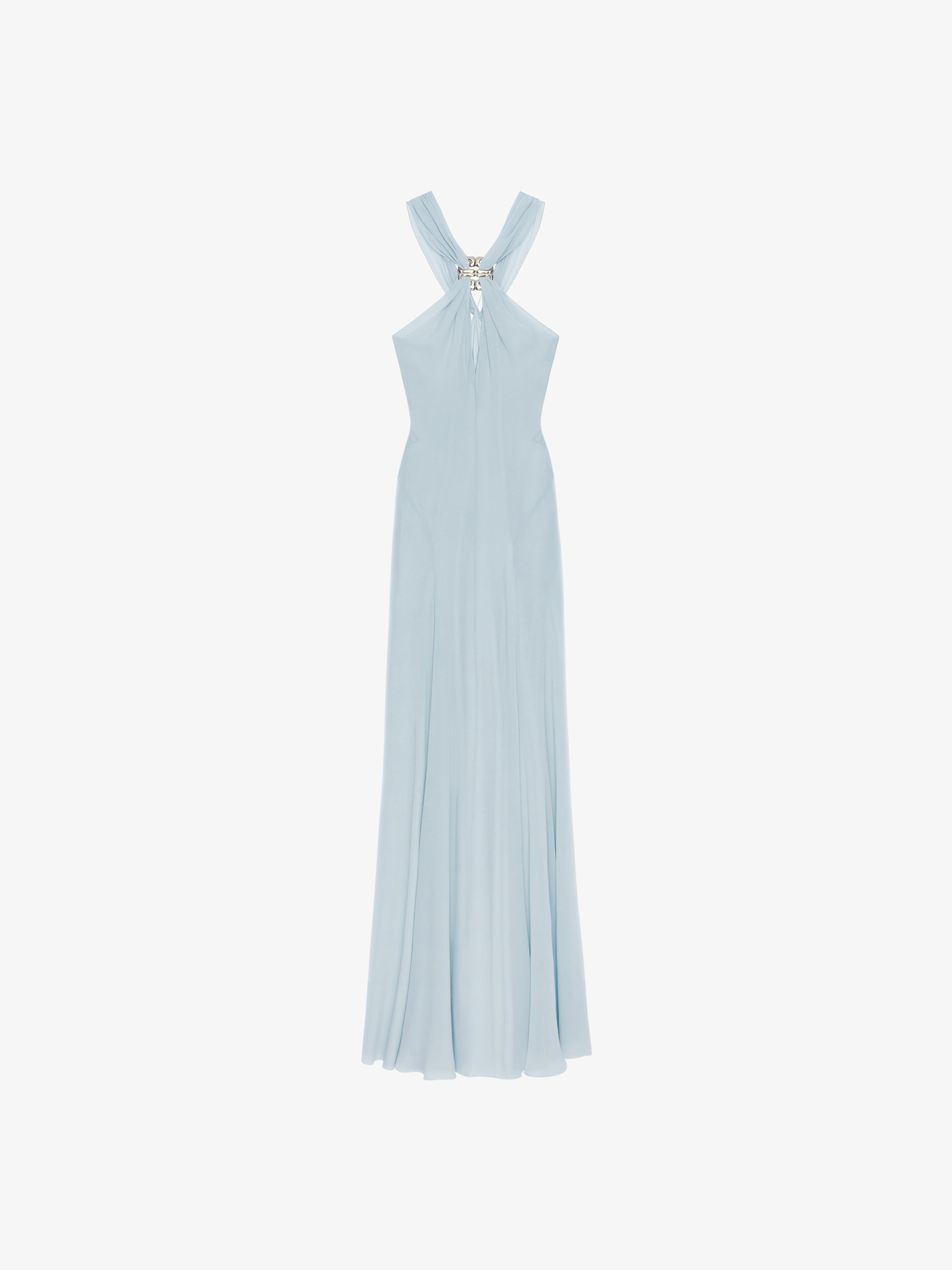 Givenchy EVENING DRESS IN SILK WITH 4G DETAIL | REVERSIBLE