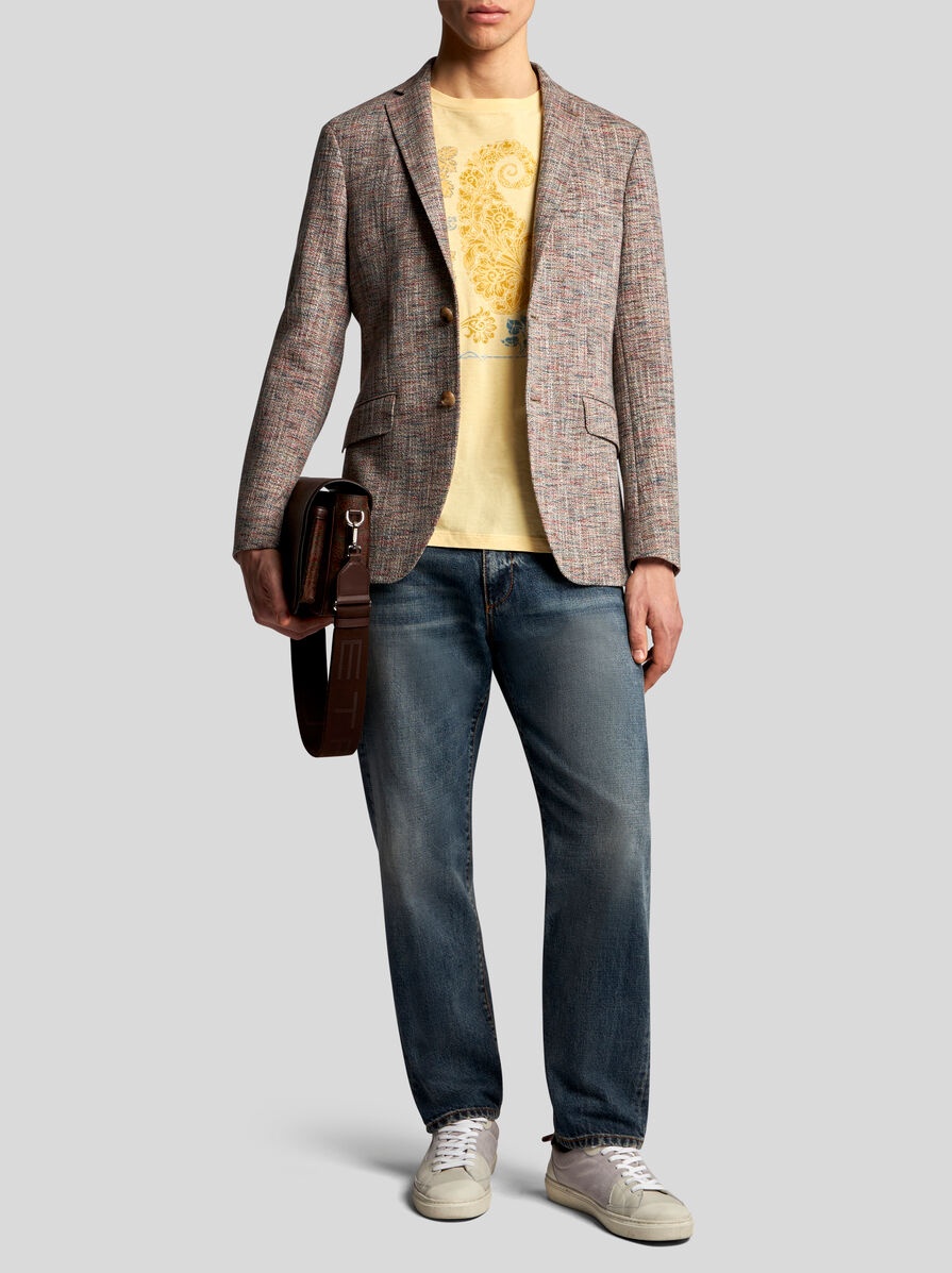 COTTON- AND WOOL-BLEND BLAZER - 2
