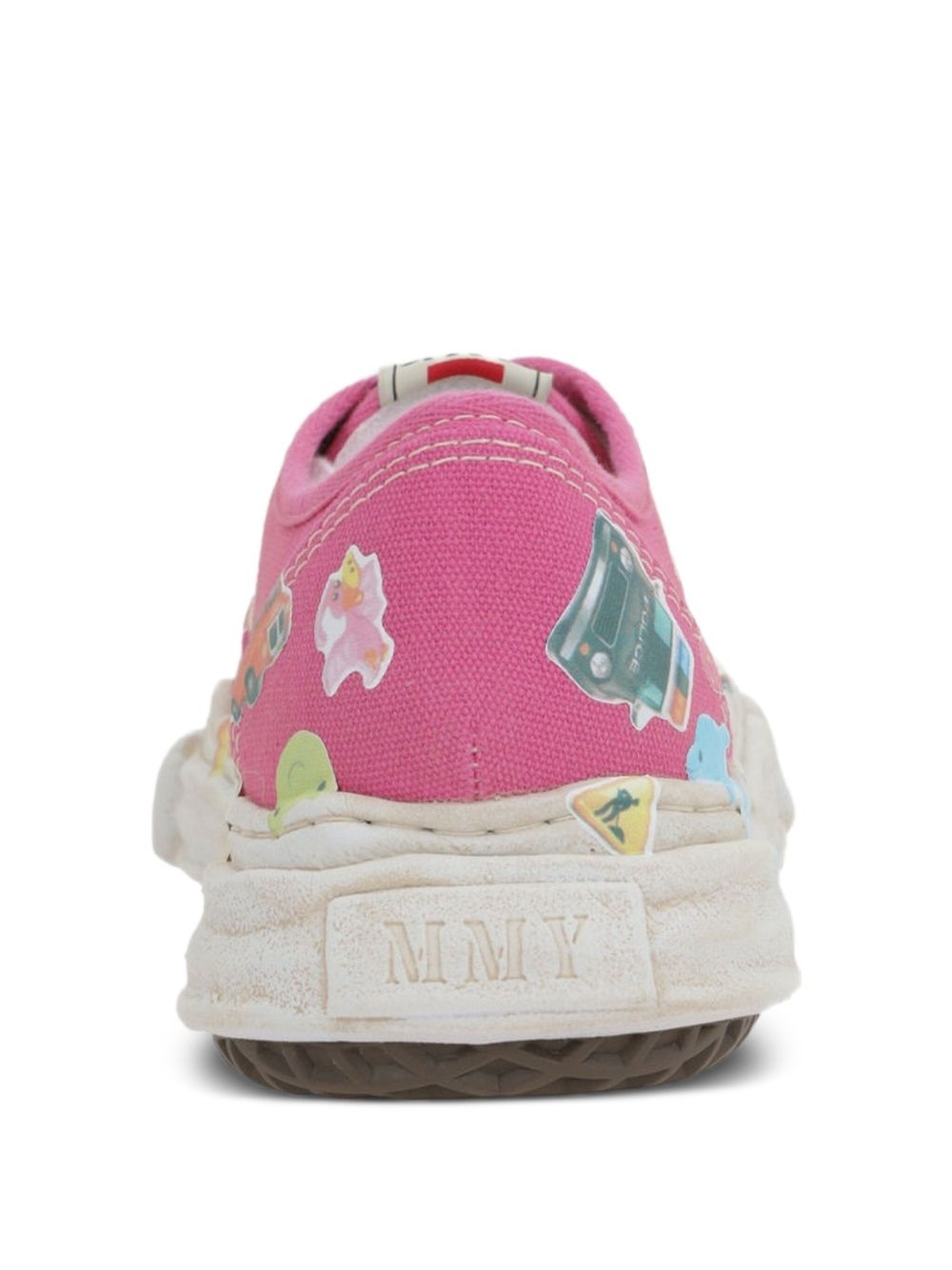 Baker sticker-print sneakers - 3