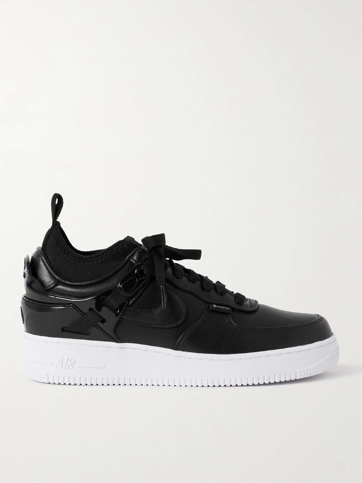 + Undercover Air Force 1 Rubber-Trimmed Leather Sneakers - 1