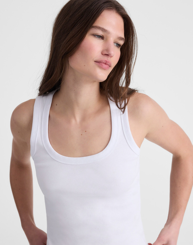 The '90s Scoopneck Tank in Compact Cotton 6