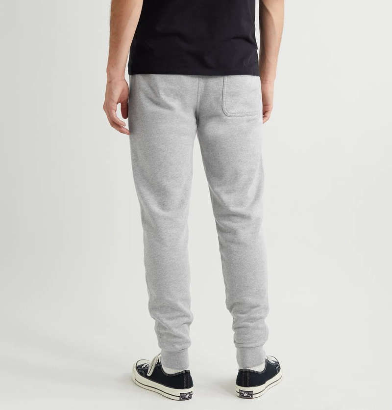 Tapered Logo-Appliquéd Loopback Cotton-Jersey Sweatpants 4