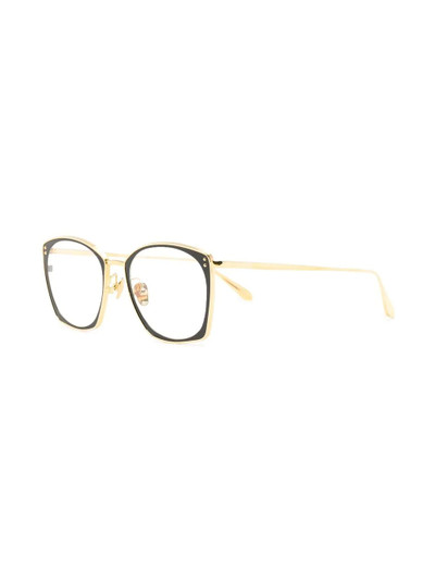 LINDA FARROW Milo square-frame optical glasses outlook