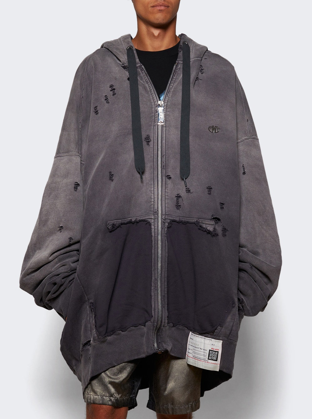 Sun Faded Huge Parka Black - 2