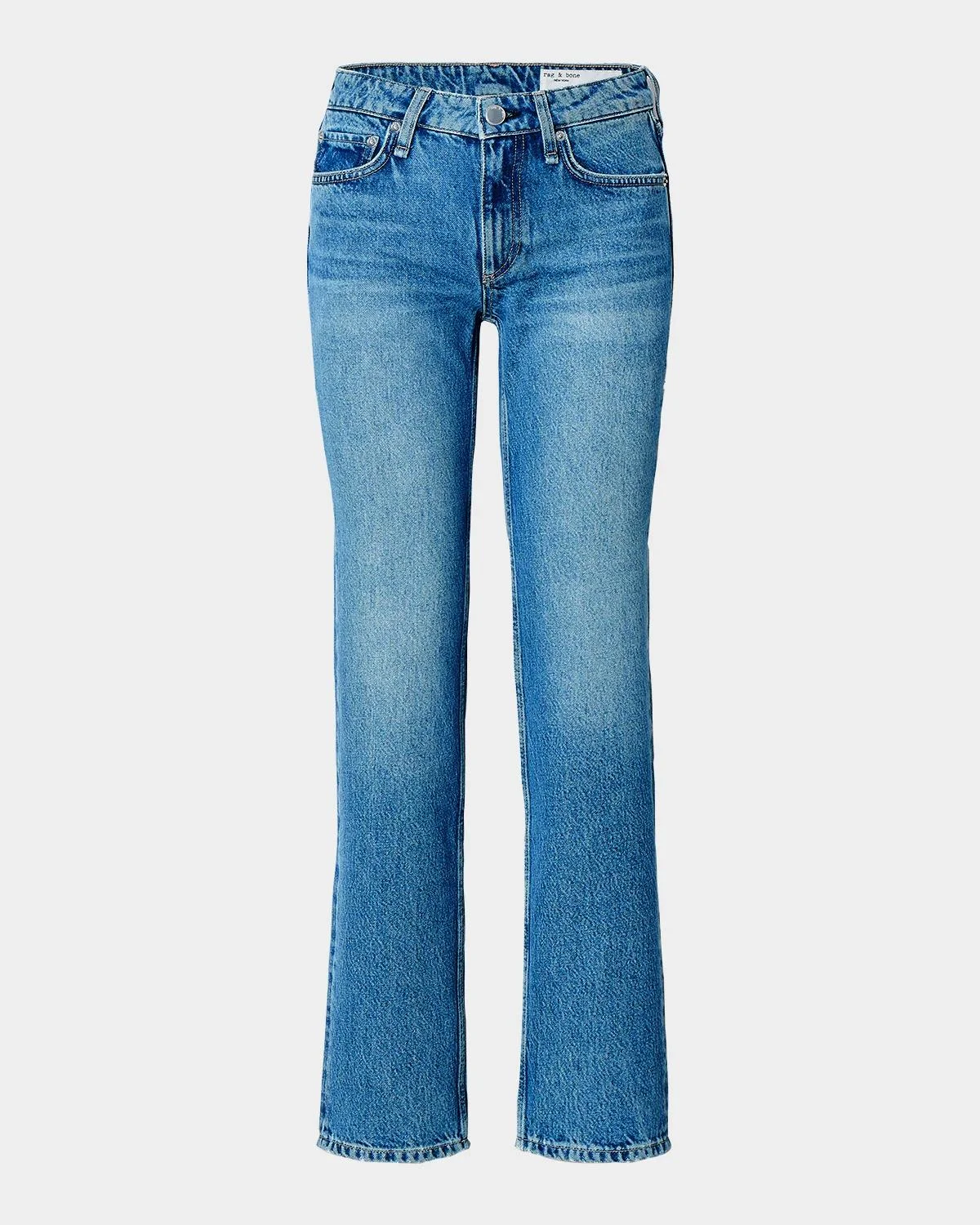 Harlow Low-Rise Straight-Leg Jeans - 1