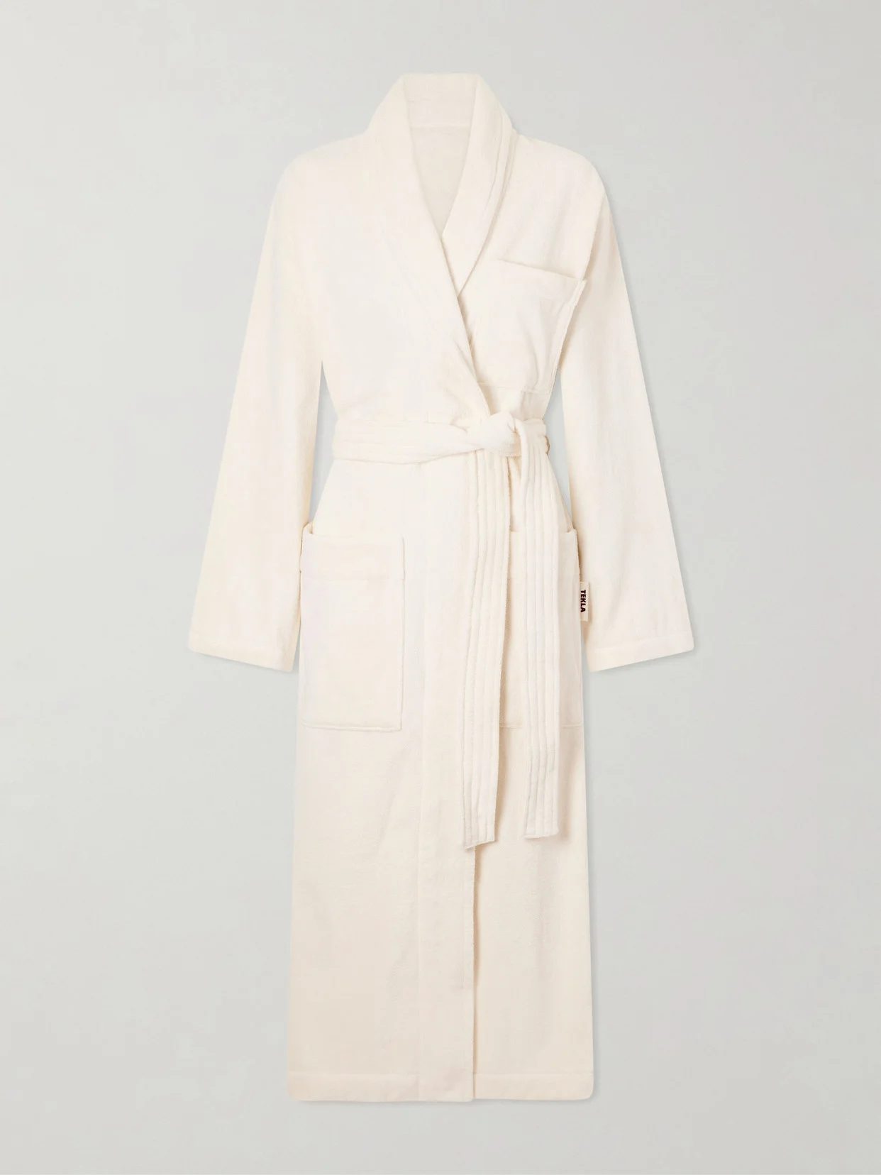 Belted Organic Cotton-terry Robe - 1