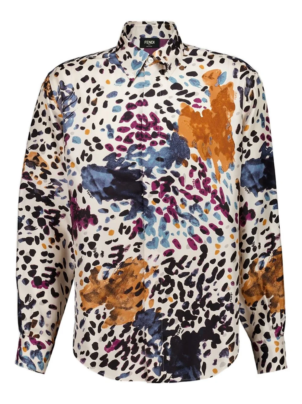 long-sleeve printed shirt - 1