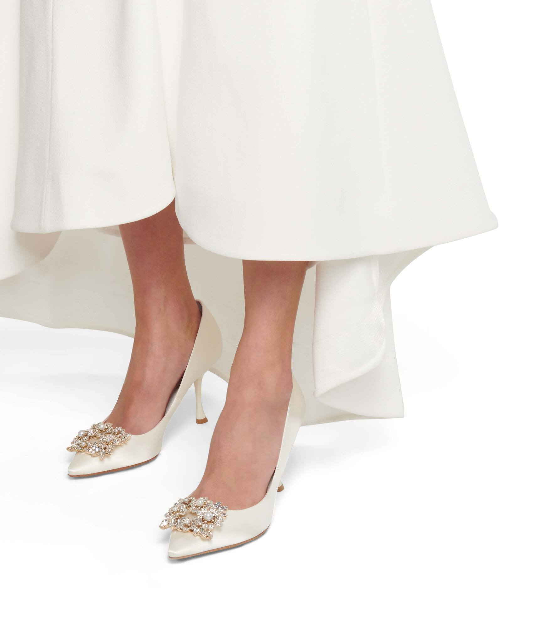 RV Bouquet 85 embellished satin pumps - 4