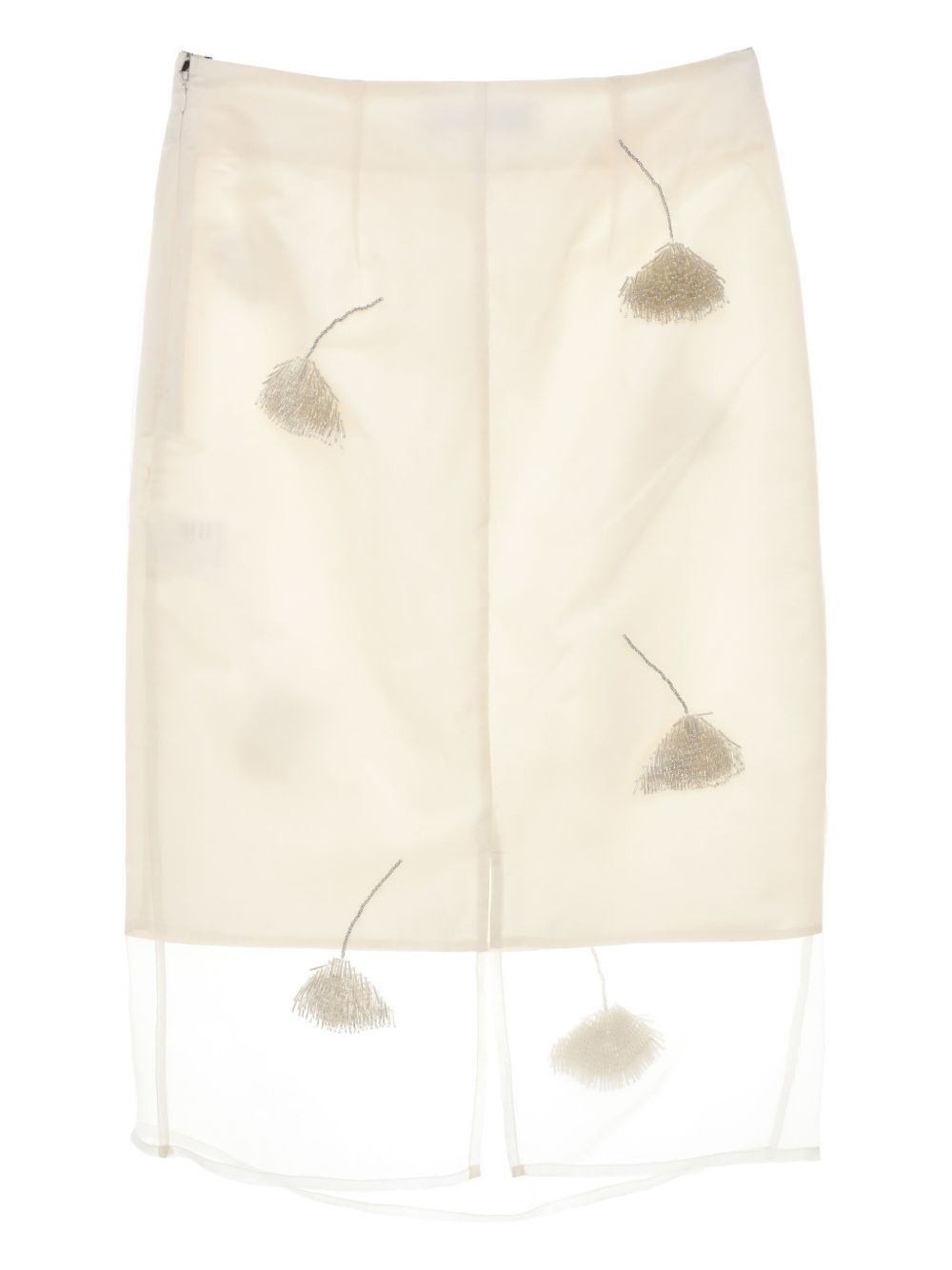 bead-embellished skirt - 6