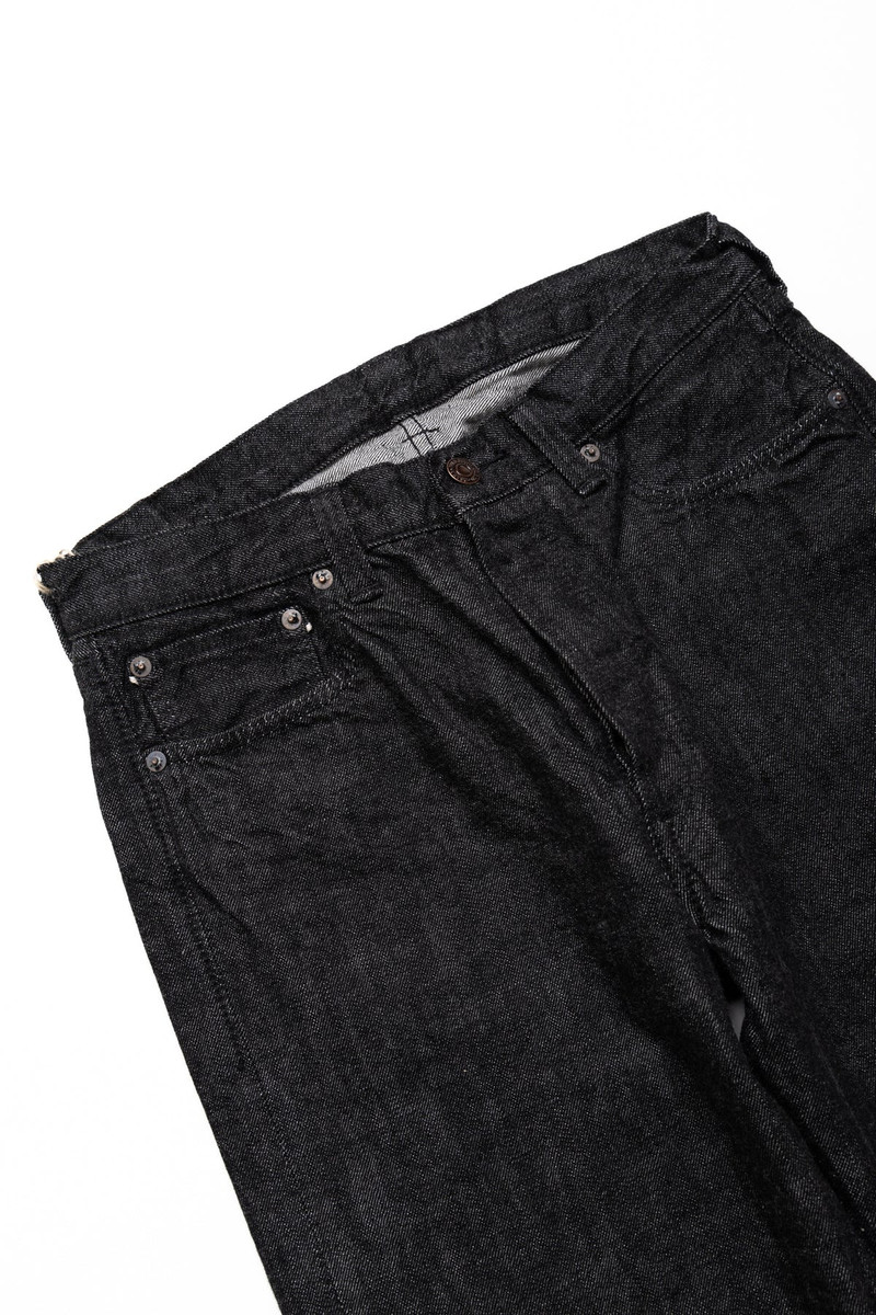 1101BK Straight Black Selvedge Denim 8