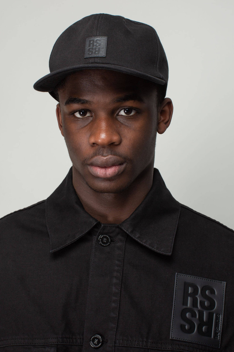 Raf Simons Cap with small leather patch outlook