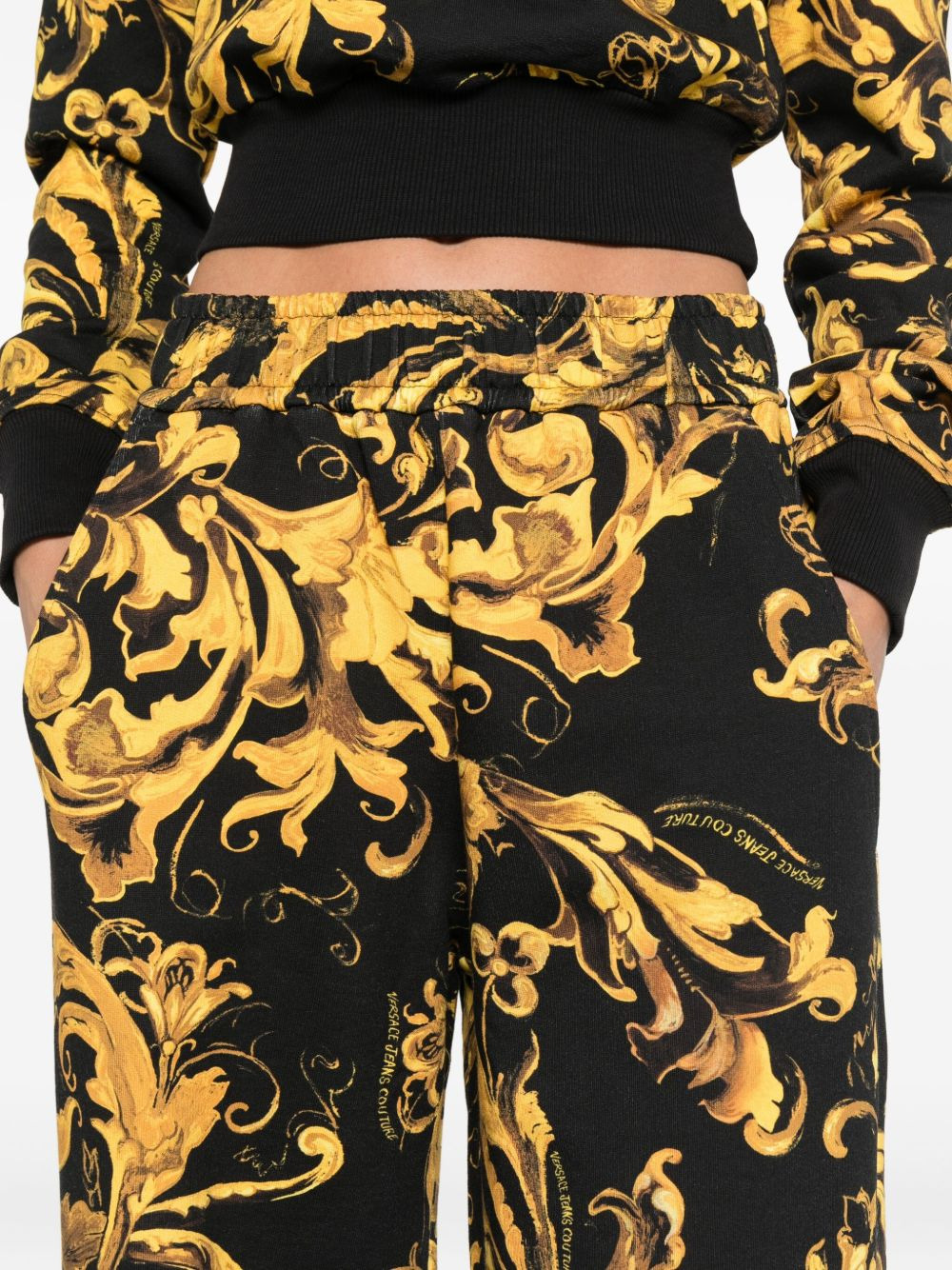 Barocco-print track pants - 5