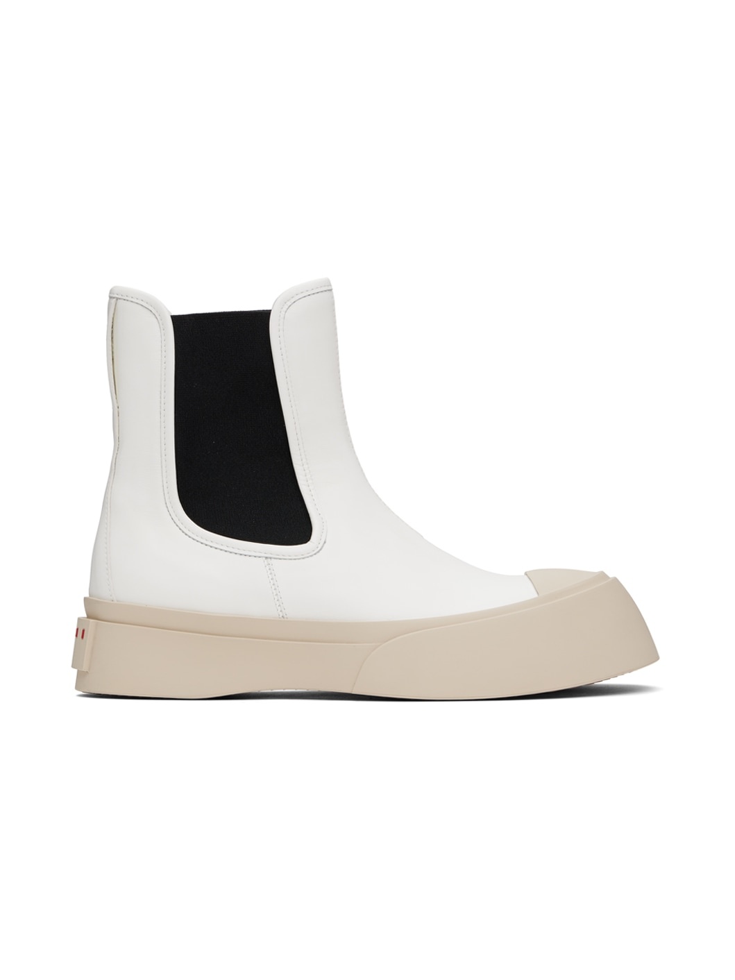 White Pablo Chelsea Boots - 1