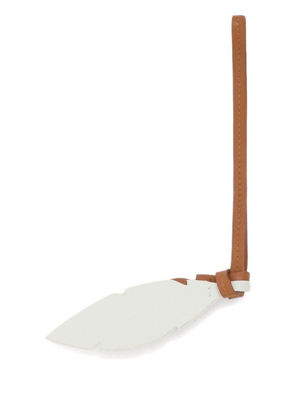 feather leather charm - 2