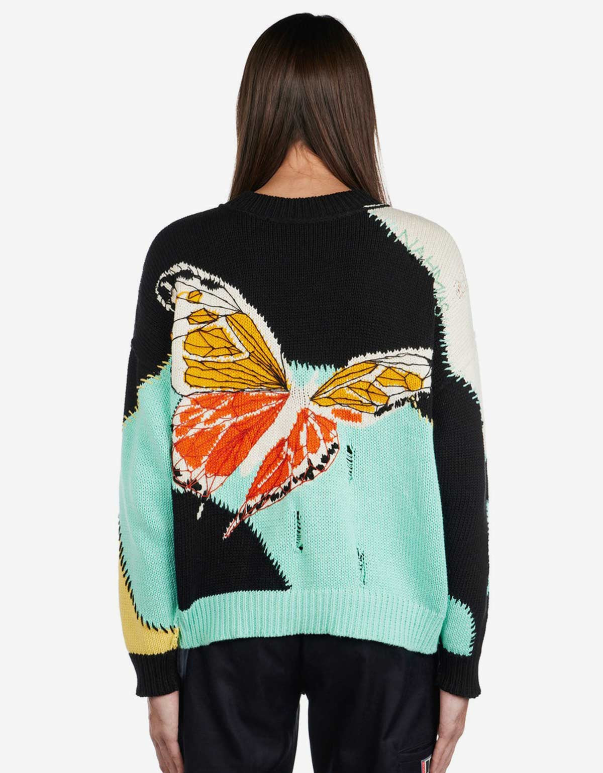 Nahmias Multicolour Butterfly Intarsia Sweater - 3