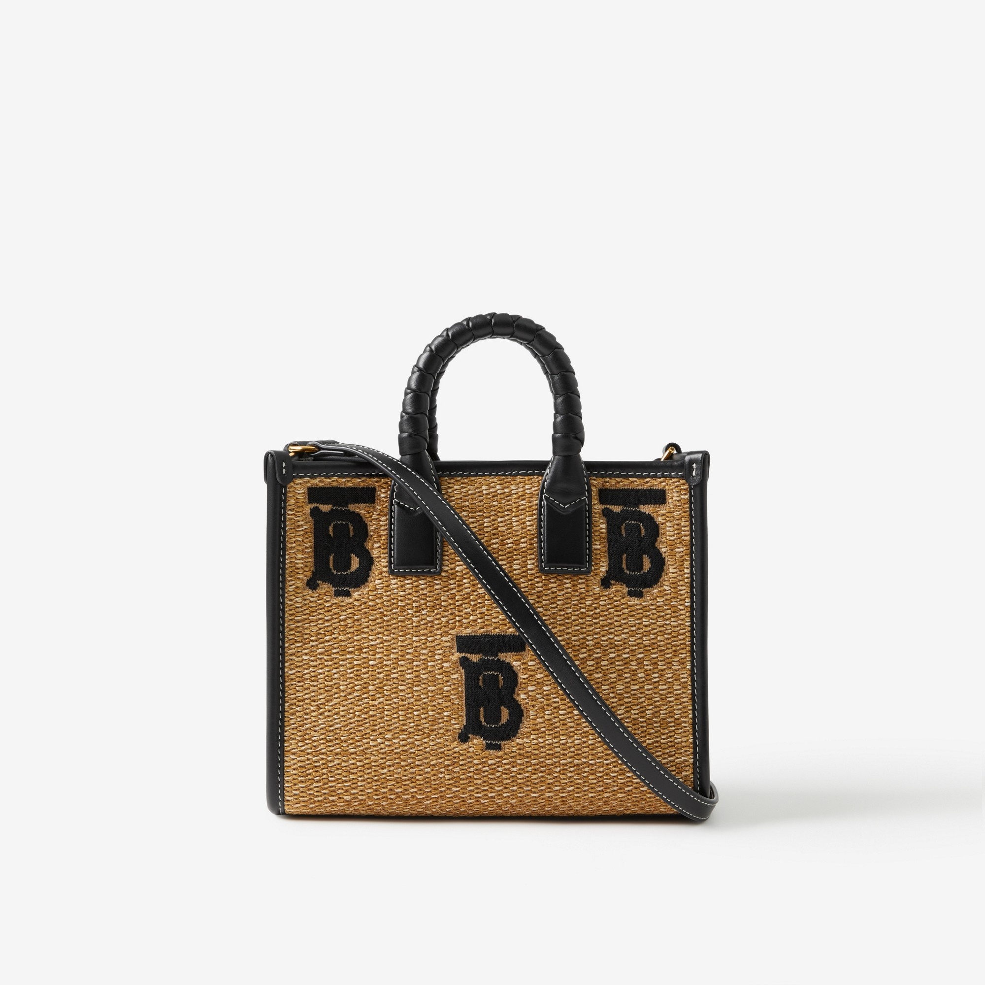 Monogram Raffia-effect Mini Freya Tote - 3