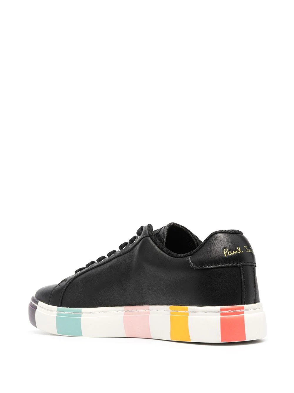 rainbow striped-sole sneakers - 3