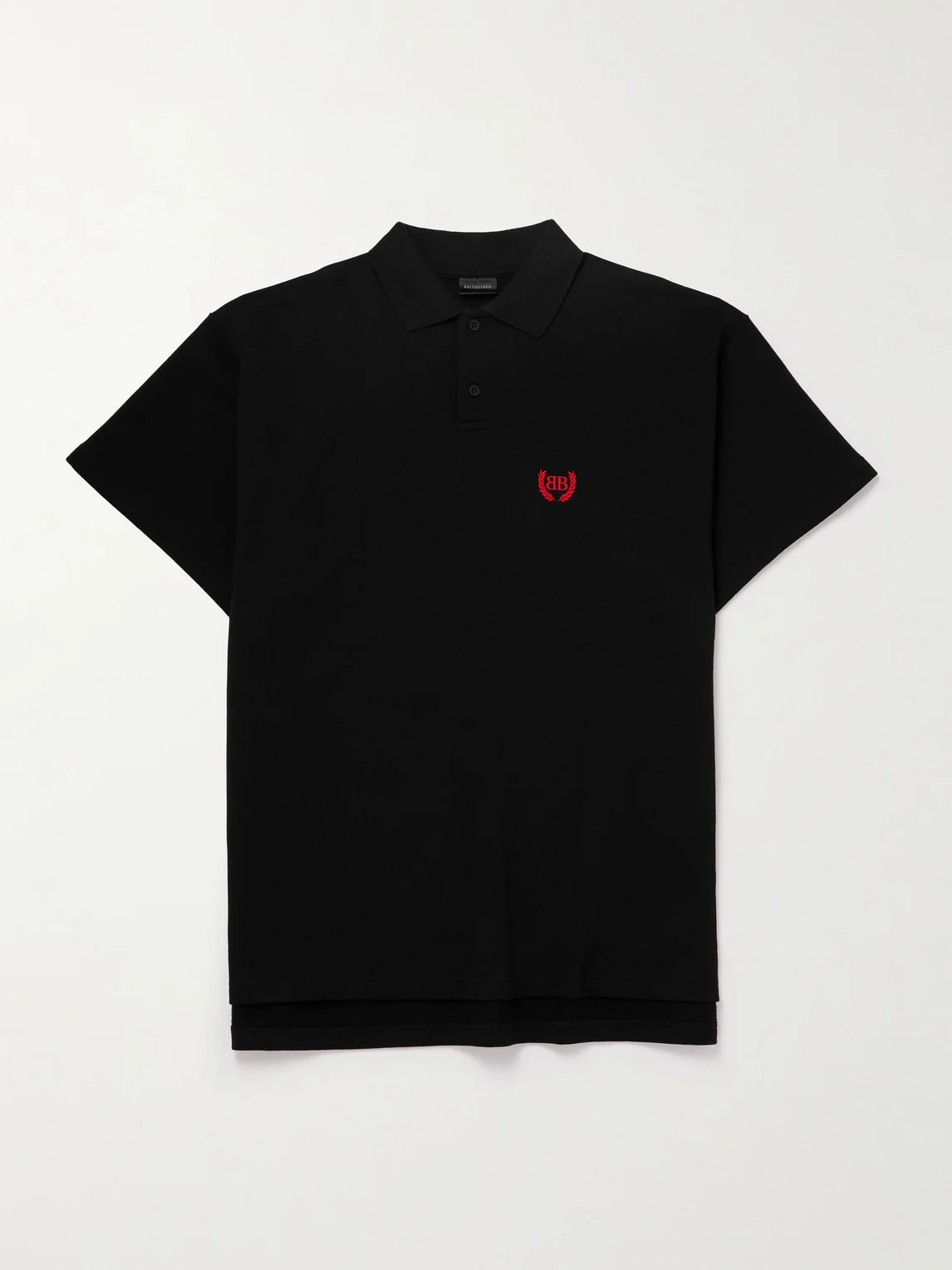 Oversized Logo-Embroidered Cotton Polo Shirt - 1