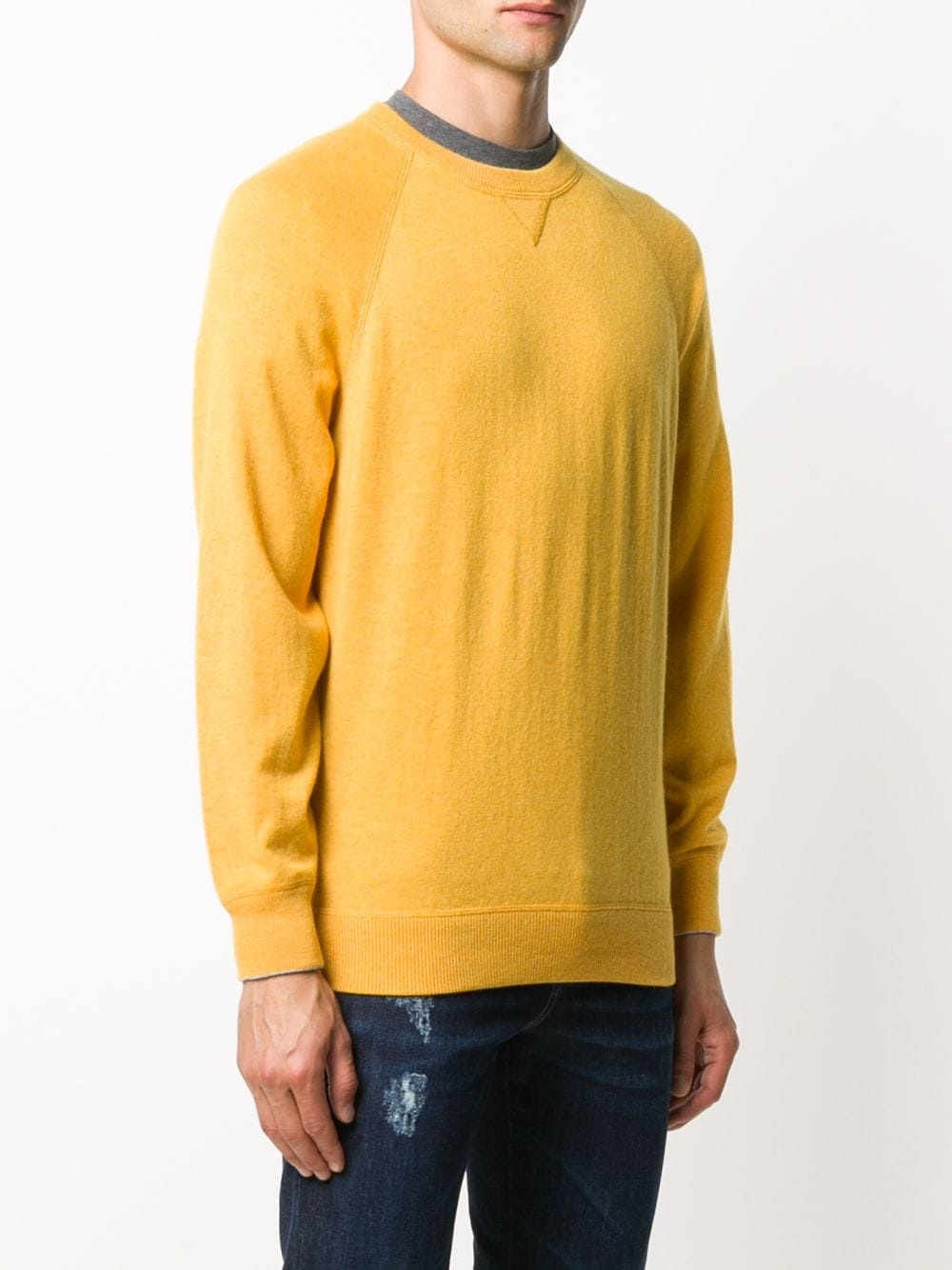 crew neck cashmere jumper  - 3