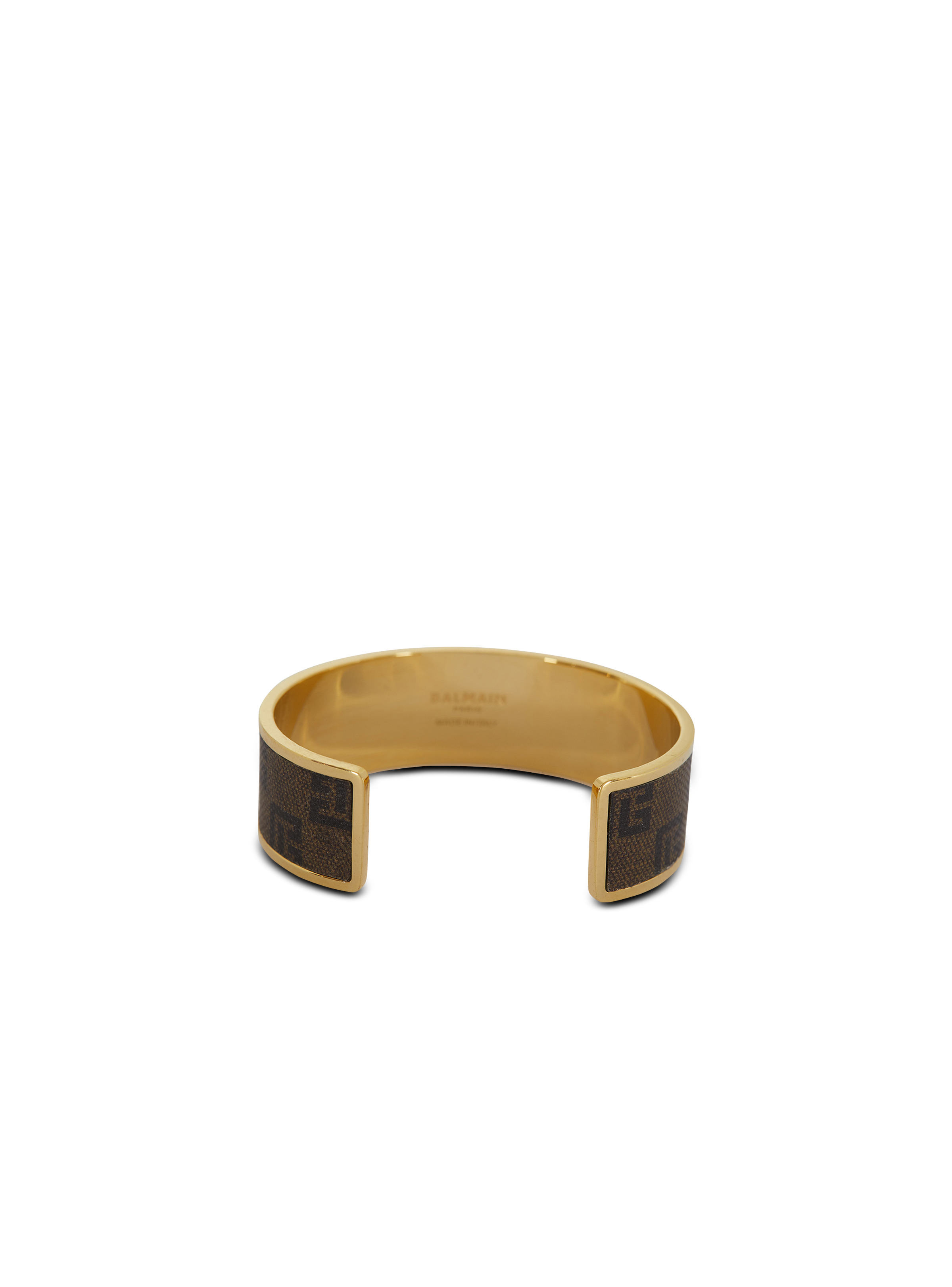 Monogram bracelet in metal and waxed canvas - 3