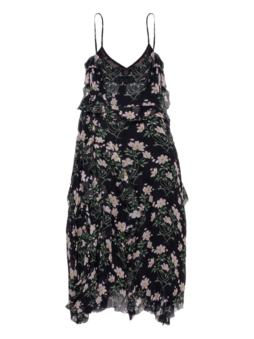 tiered midi dress - 2
