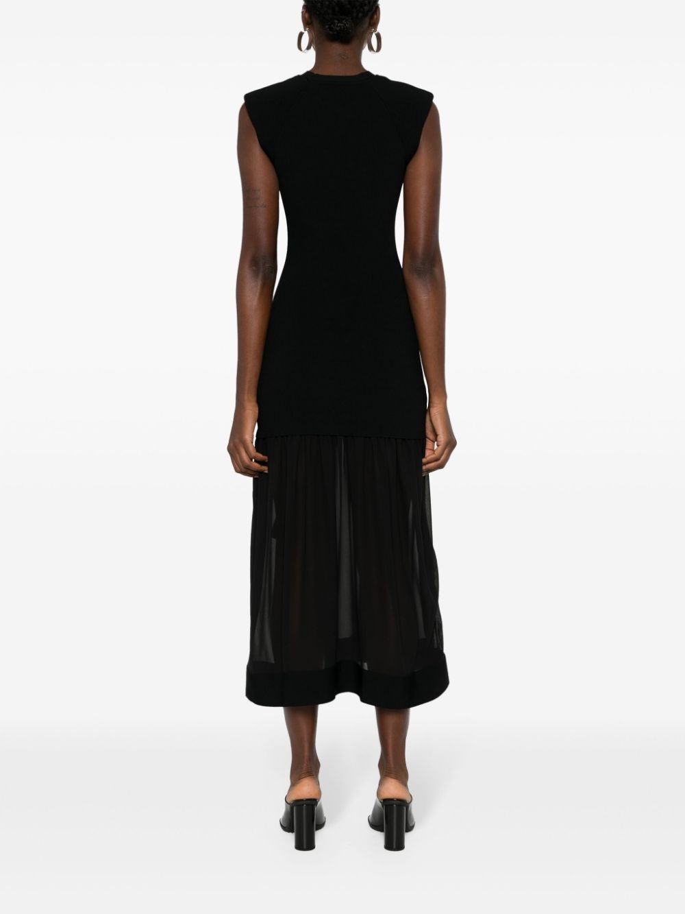 ribbed-knit midi dress - 4