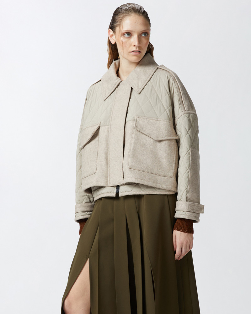PINKO SHORT QUILTED PARKA WITH FELT INSERTS outlook