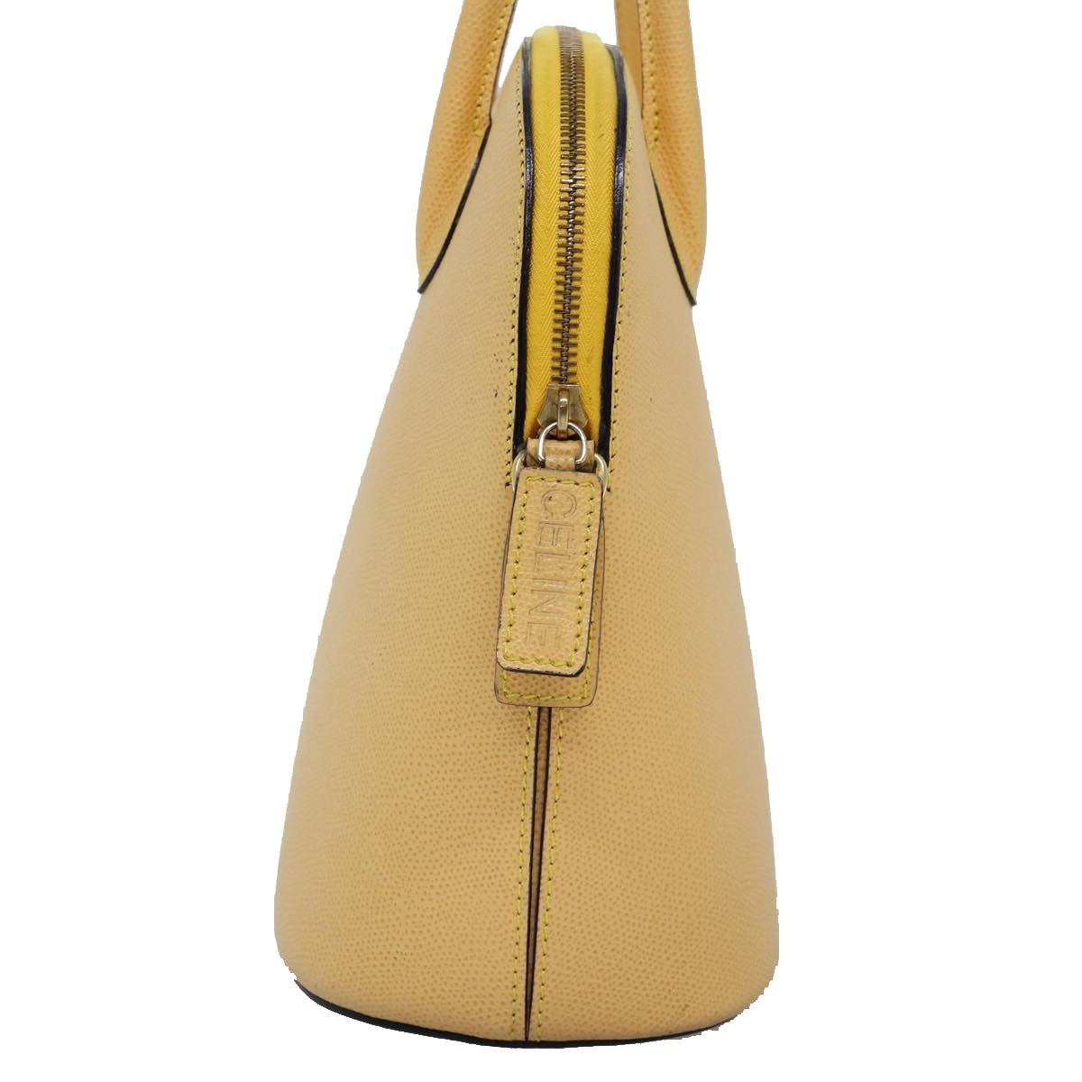 CELINE Hand Bag Leather Yellow - 3