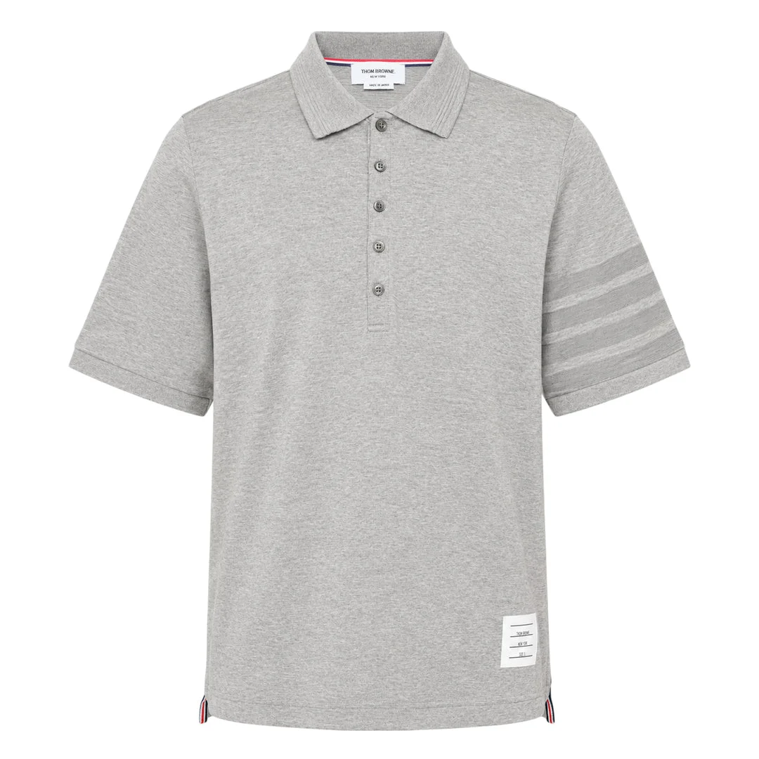 Short Sleeve Rib Cuff Polo - 1