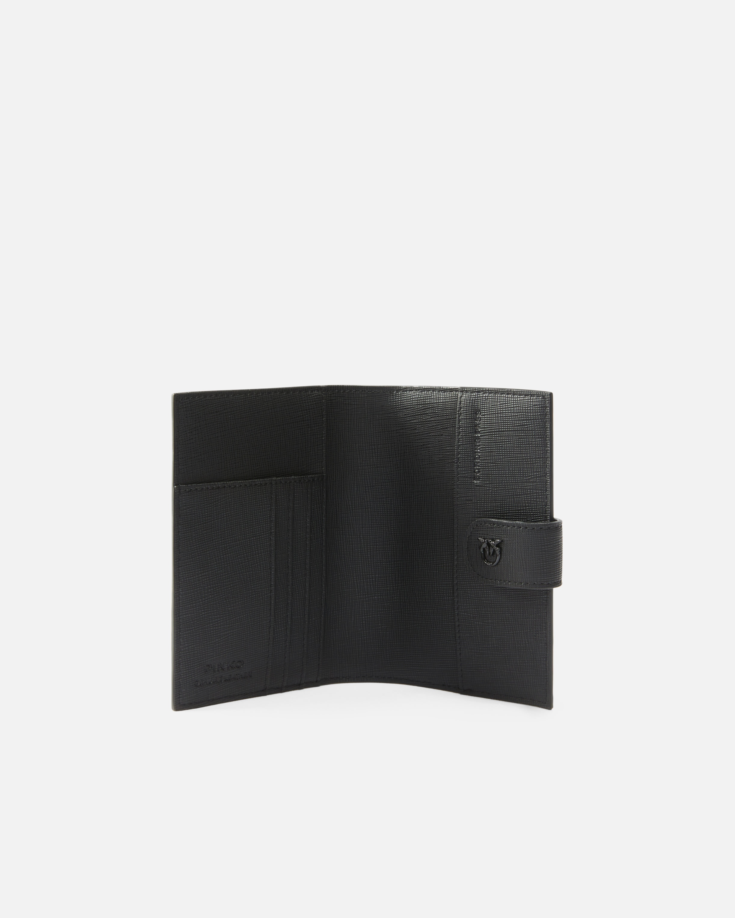SAFFIANO LEATHER PASSPORT HOLDER WITH BIRDS LOGO - 3