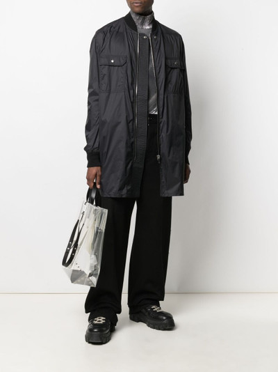 Rick Owens DRKSHDW zip-up bomber-style coat outlook