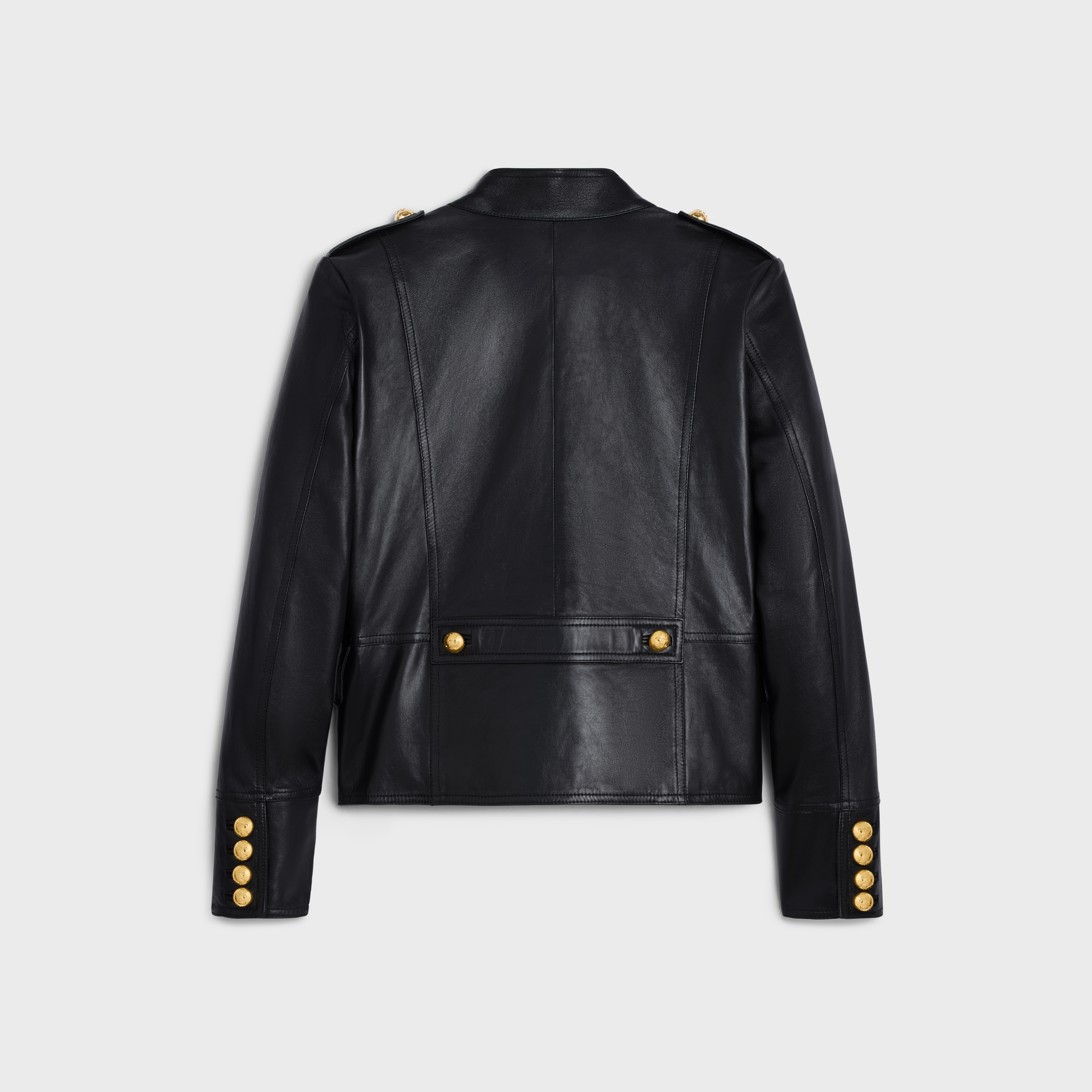 Military blouson jacket in soft lambskin - 2