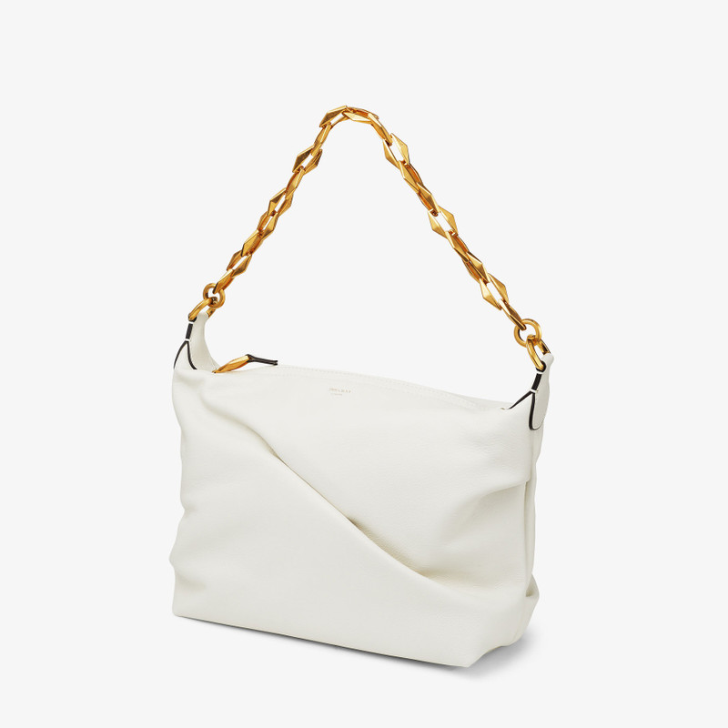 Diamond Soft Hobo S
Latte Soft Calf Leather Hobo Bag with Chain Strap 6