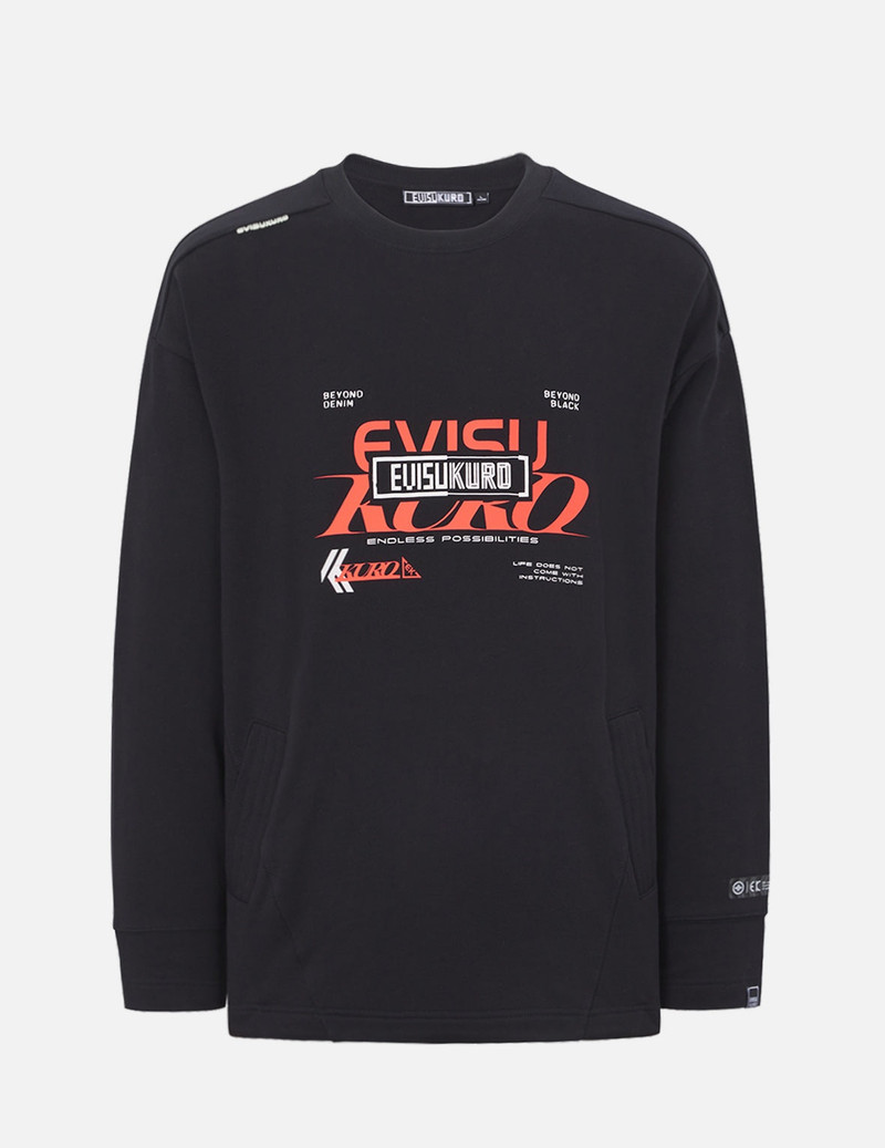 Eclipse Seagull Print Oversize Sweatshirt 1