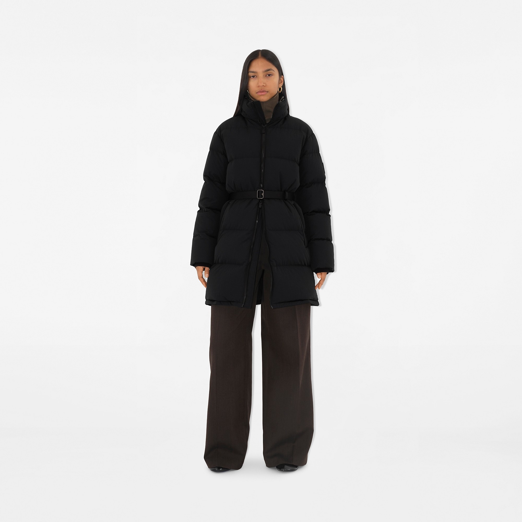 Nylon Puffer Coat - 5