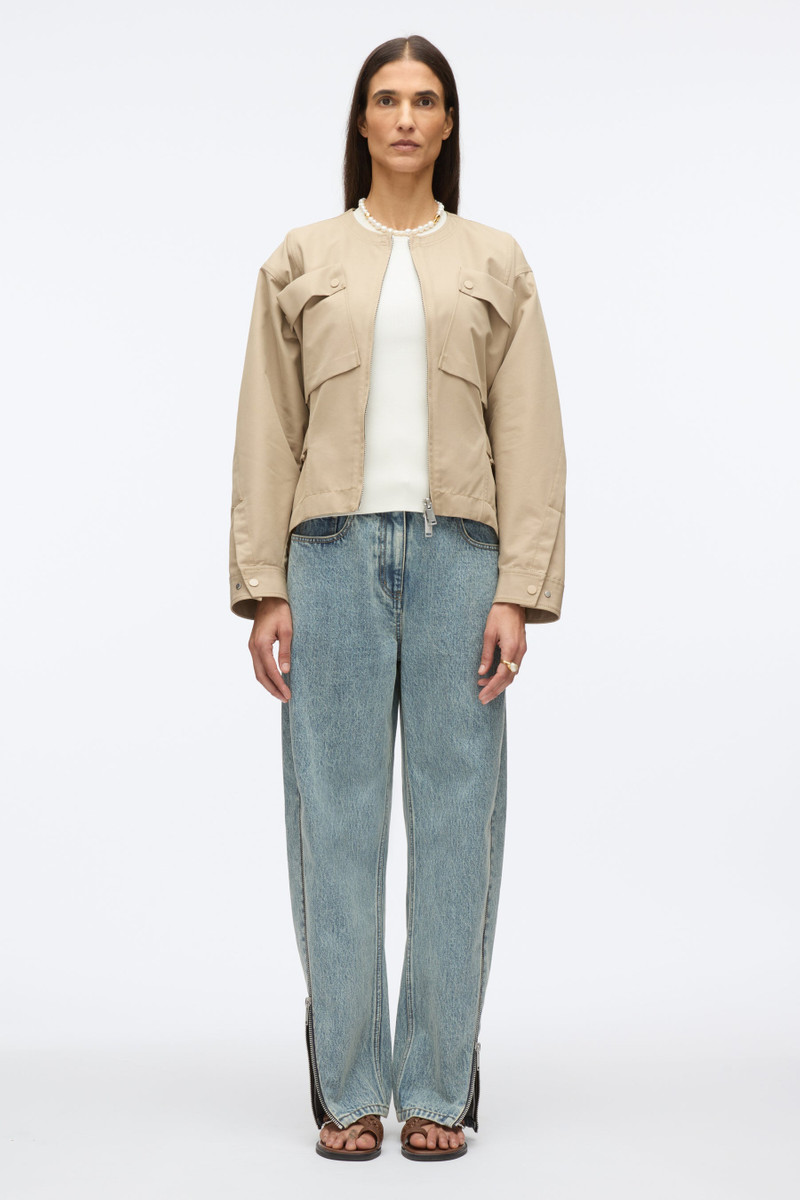 3.1 Phillip Lim Cargo Jacket with Flounce Hem outlook