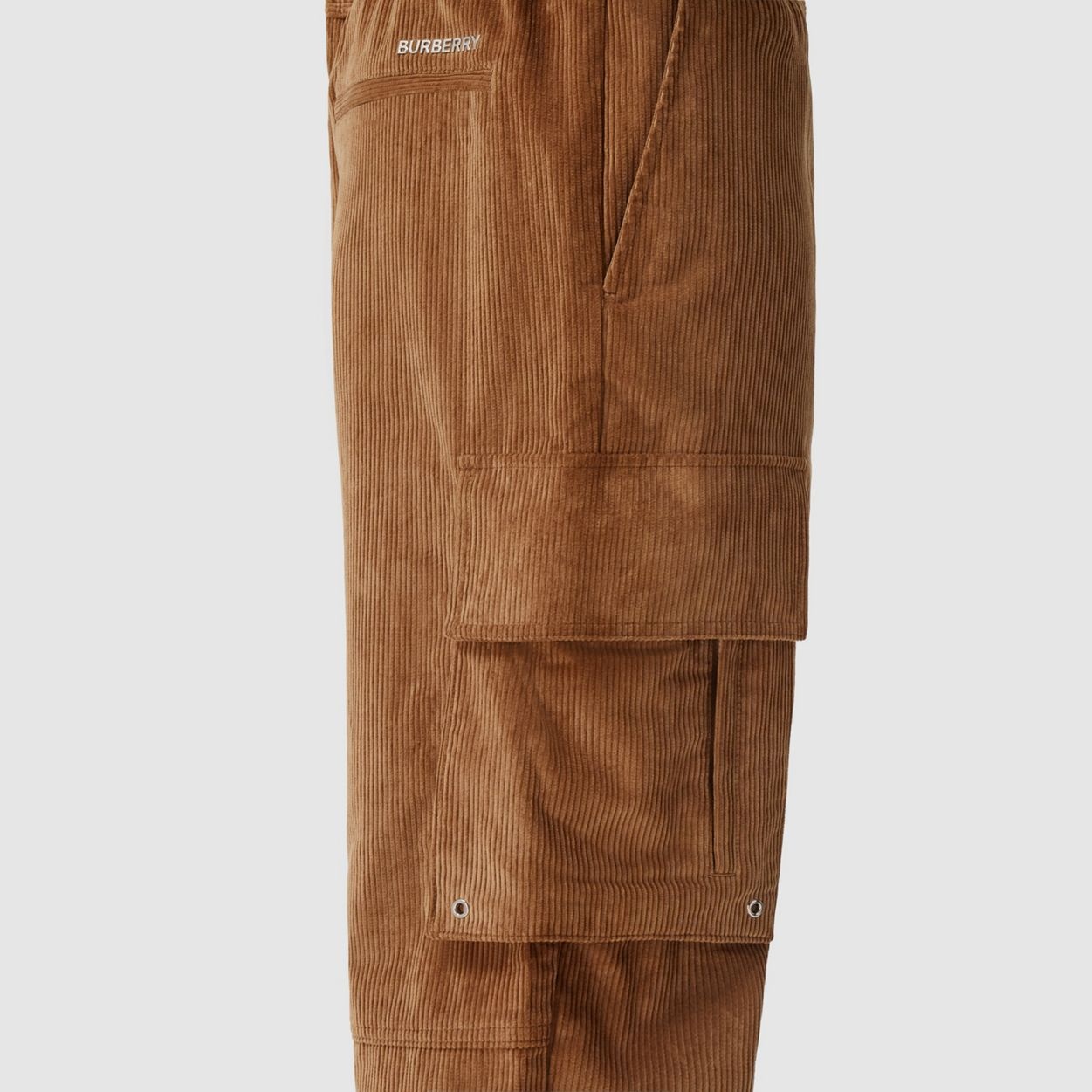 Logo Detail Corduroy Cargo Trousers - 3