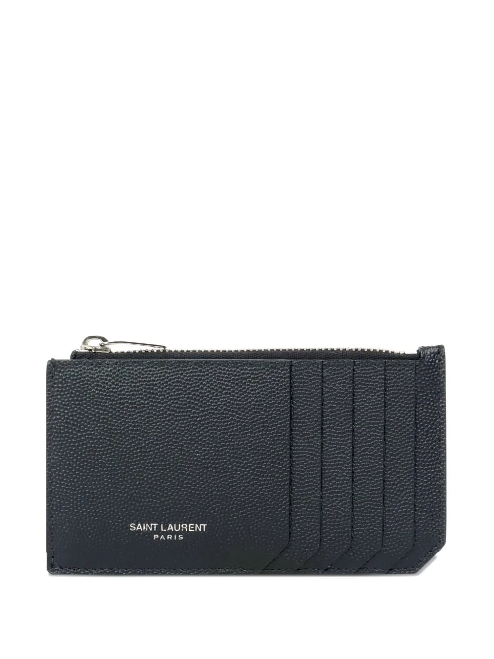 zipped leather wallet - 1