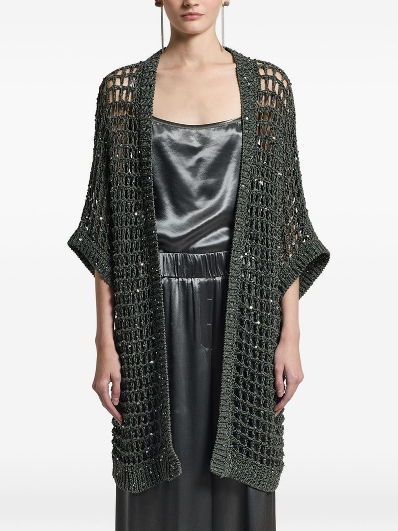 open knit cardigan 1