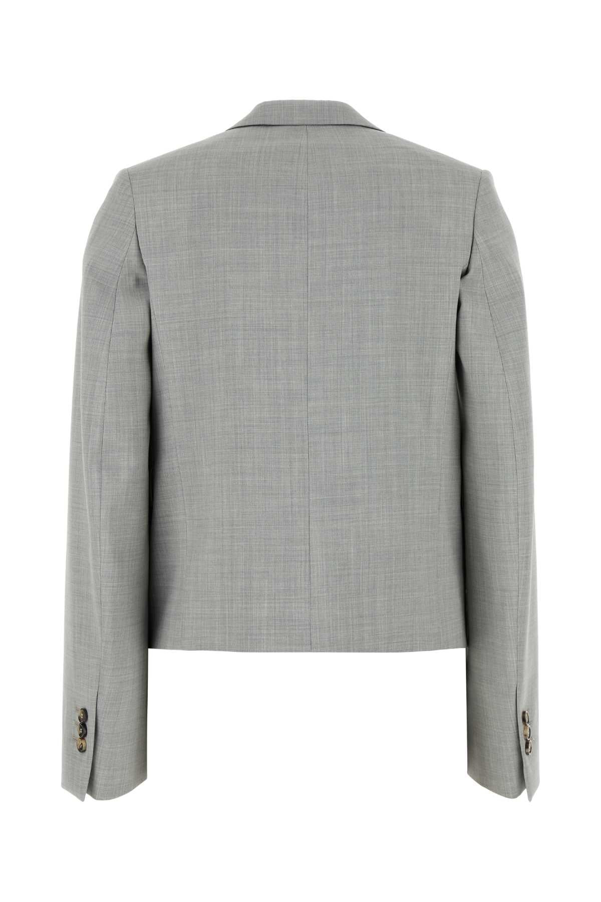 Loewe Women Grey Wool Blazer - 2
