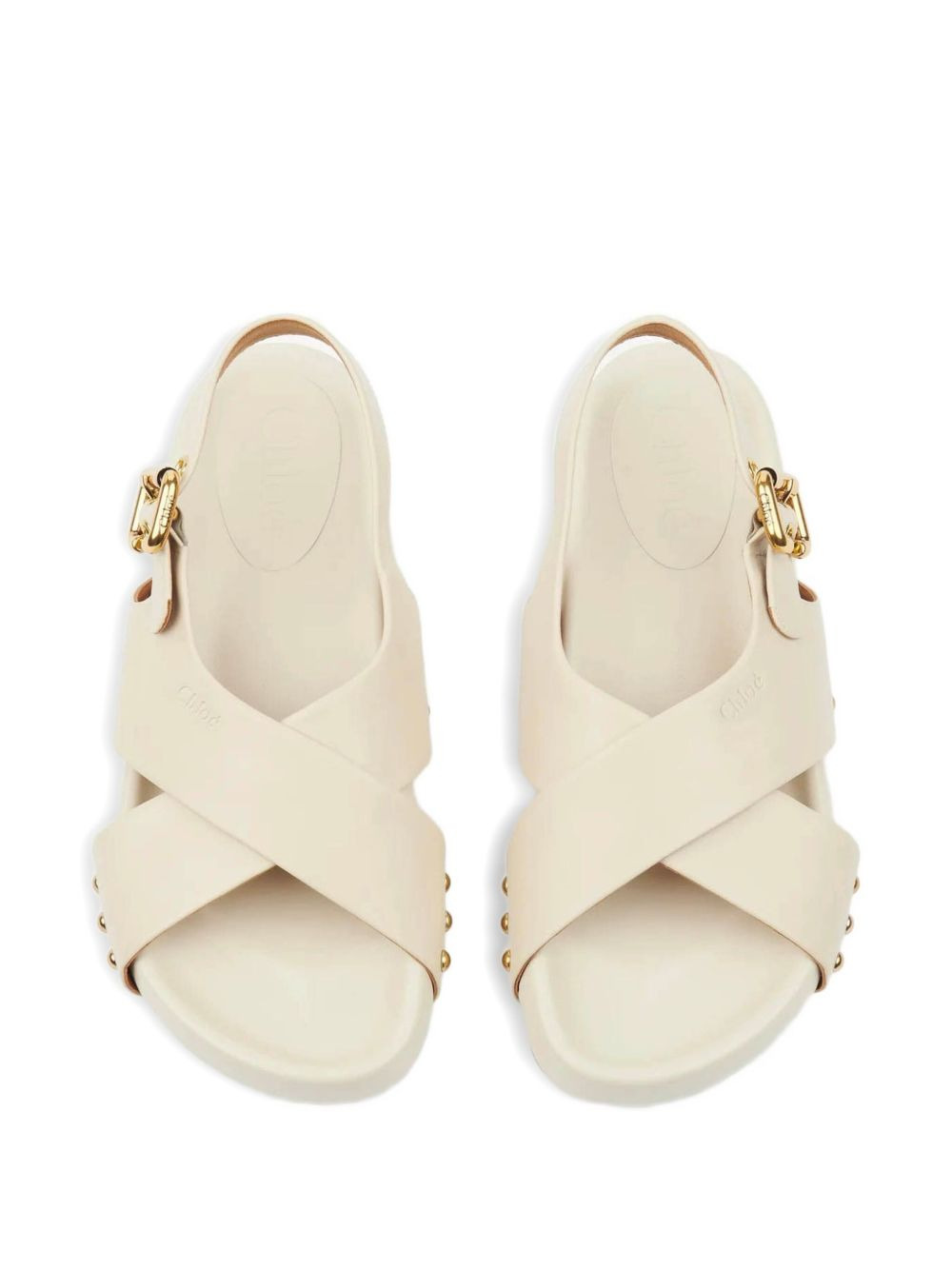 Mae cross-strap studded sandals - 3
