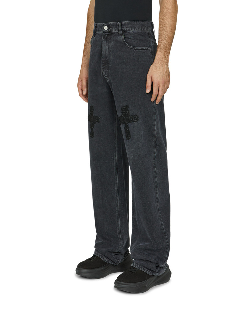 LOGO-PATCH WIDE FIT JEANS 3